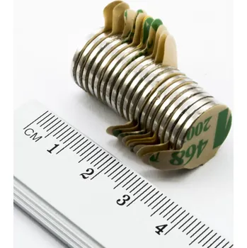 Dekorativní magnet orodian.cz Neodymový magnet válec 14×1,5 mm se samolepkou - N42