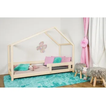 Dětská postel MAXIDO Dětská postel domeček Dita 200x90 přírodní (Český výrobek)