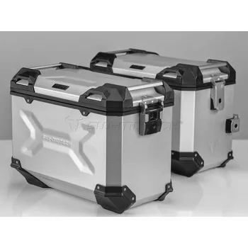 Zavazadlo na motocykl Ducati Multistrada 950 (17-) - sada bočních kufrů TRAX Adventure 45 l. s nosičem - stříbrné KFT.22.114.70100/S