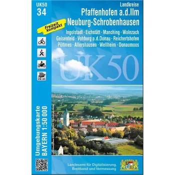 Pfaffenhofen - Schrobenhausen 1 : 50 000 (UK50-34) - Landesamt für Denkmalpflege Hessen