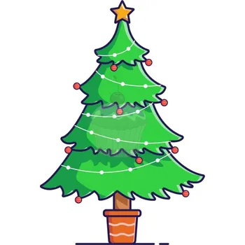 Jedlá dekorace na dort Caketools Jedlý papír "Vánoční stromek" - A4