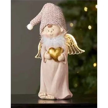 Vánoční dekorace Nipeko Vánoční dekorace - Anděl - výška 25cm, šířka 16cm