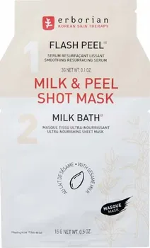 Pleťová maska Erborian Milk & Peel Shot Mask vyživující maska 19 g