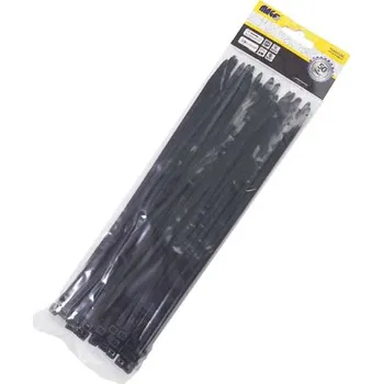 Stahovací páska Stahovací pásky 4,8x250mm černé/50ks MAGG TS48250C