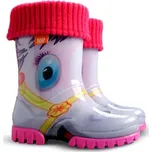 DEMAR - Dětské holínky TWISTER LUX PRINT 0038 HA pony zateplené Velikost: 30 - 31