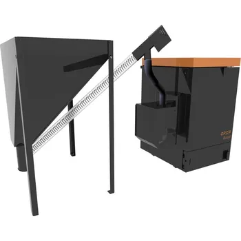 Kotel OPOP BIOPEL MINI SET 30,220/V9 30 kW (Peletový kotel, cena včetně hořáku, řídící jednotky V9, podavače 2m, násypky 80x80 na 220 kg pelet)