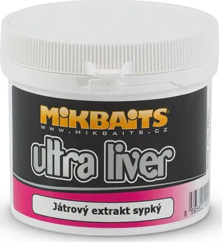 Návnadové aroma Mikbaits Ultra Liver játrový extrakt sypký 250 ml