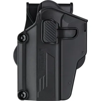 Amomax Opaskové polymerové univerzální pouzdro Per-Fit - černé, levé