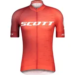 Cyklistický dres SCOTT RC Pro Barva: Fiery Red-White, Velikost: S