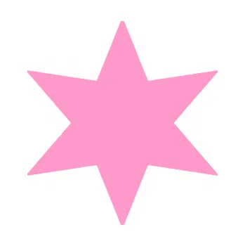 samolepka Hvězda 002 (24 - světle růžová) SAMOLEPKA NA AUTO, NÁLEPKA, FÓLIE, POLEP, TUNING, VLASTNÍ TEXT, TISK, AUTOSAMOLEPKY.cz, POLEPY, OBRÁZEK, LOGO, 3D STICKERS