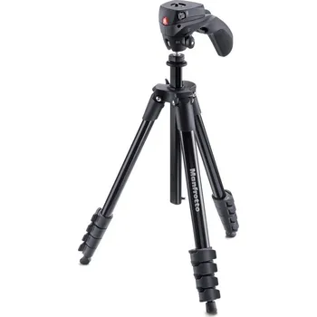Manfrotto Compact Action aluminium tripod with hyb