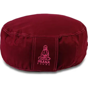 Dekorativní polštářek Meditační polštář PRÁNA s potahem - bordová 36 x 12 cm