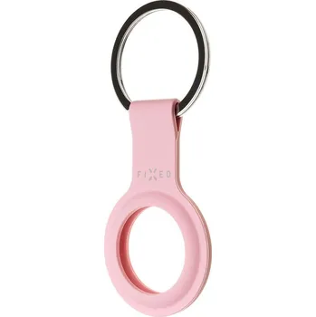 Fixed Silikonové pouzdro s kroužkem FIXED Silky pro Apple AirTag, růžové