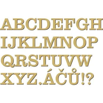 Pelisport Písmena typ D03 - 5 cm tl. 5 mm