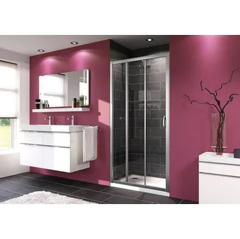 Sprchové dveře Hüppe Urban Sprchové dveře 3-dílné 80 cm, chrom lesk 140301.069.322