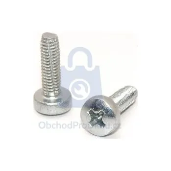 Šroub Šroub závitořezný s půlkulatou hlavou a PH drážkou, DIN 7516A, pozinkovaný 4 x 12, balení 1 ks