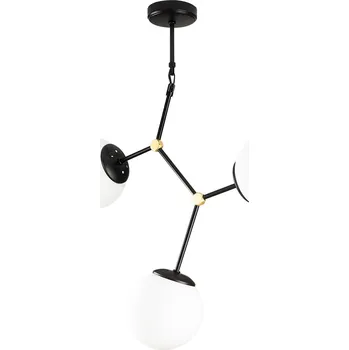 OPVIQ Závěsné světlo DAMAR L černé 892OPV1636