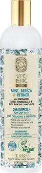 Šampon Natura Siberica Super Siberica Mint, Bereza & Retinol šampon pro mastné vlasy 400 ml