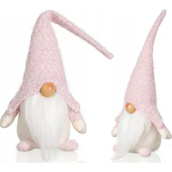 Vánoční dekorace MAXMAX Vánoční skřítek 50 cm růžový