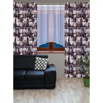 Závěs NEW CITY - barevný - 145 cm x 250 cm