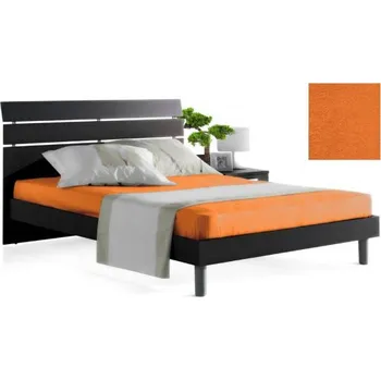 Prostěradlo Prostěradlo froté pomerančová 44 - 90 x 200 cm jednolůžko