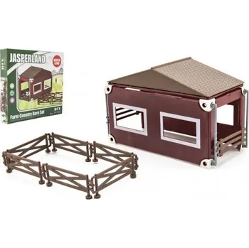 domeček pro figurky Teddies Sada domácí farma se zvířátky 29 ks