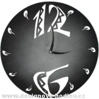 Hodiny Designové nástěnné hodiny 1503M Calleadesign 45cm Barva černá