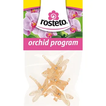 Opora na rostlinu Rosteto Klips vážka oranžový 4 ks