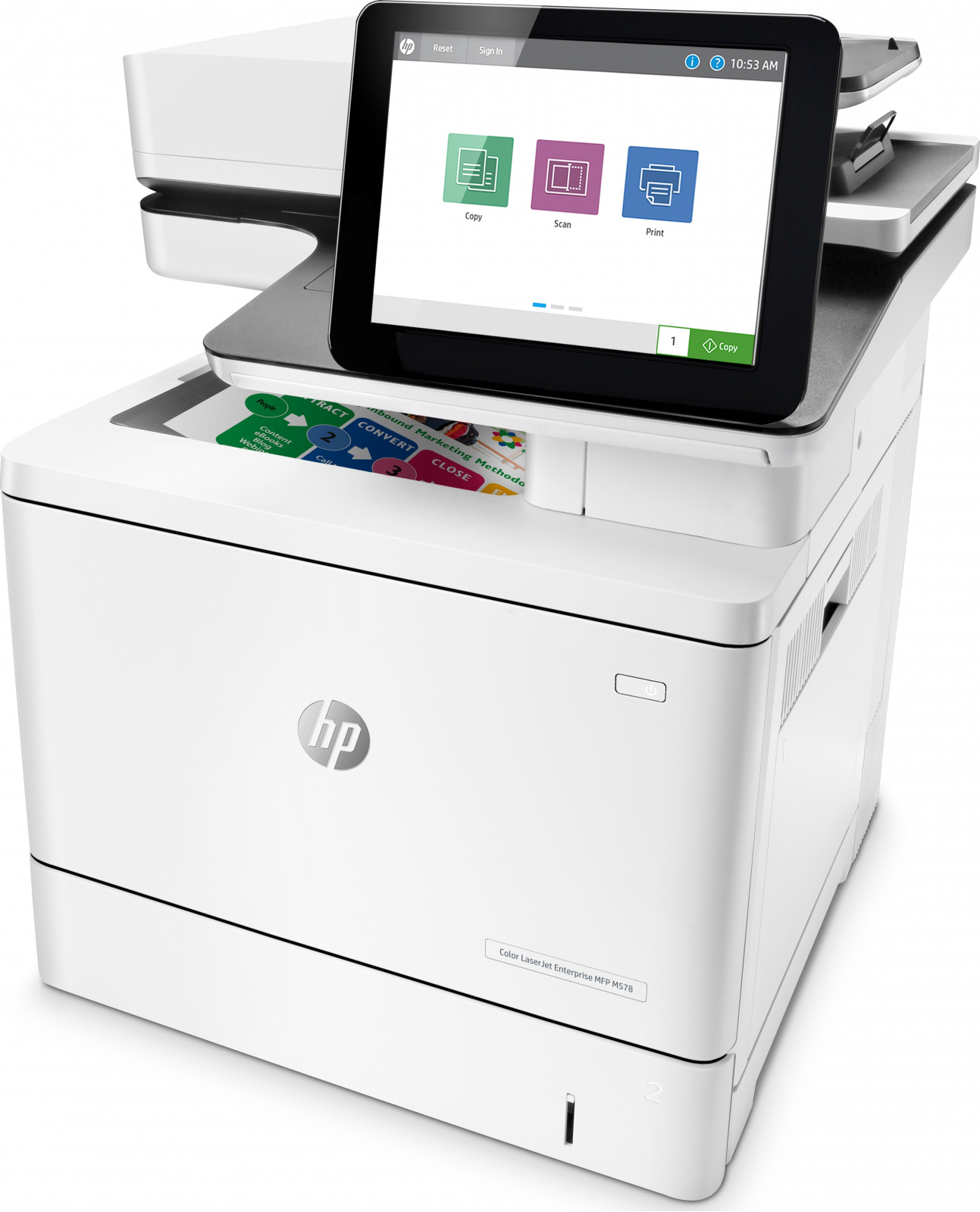 foto Tiskárna HP Color LaserJet Enterprise MFP M578dn