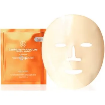 Pleťová maska Germaine de Capuccini Timexpert C+ Glow Force Mask - Rozjasňující maska proti únavě s vitamínem C 10 x 18 ml