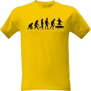 Tričko s potiskem Evoluce jumping pánské