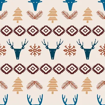 Látka bavlna premium norský jelen