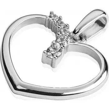 Přívěsek Luxur, Přívěsek Emily, bílé zlato se zirkony, 1170668-0-0-1