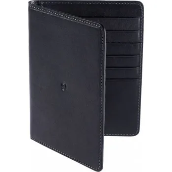 Obal na doklad Kožené pouzdro na doklady a karty černá