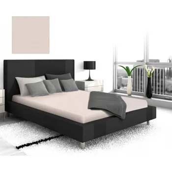 Prostěradlo Prostěradlo jersey bílá káva 27 - 160 x 200 cm atyp