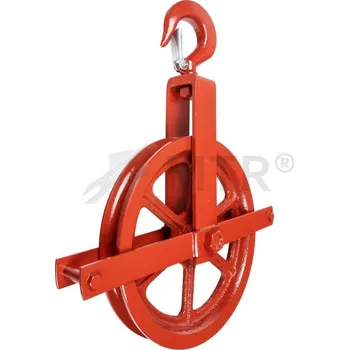 lanový naviják MTR Kladka stavební s hákem Varianta: Kladka stavební s hákem 24/220mm, 450kg lak