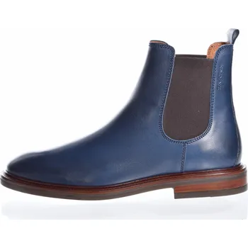 Pánské polobotky Pánská kožená kotníková obuv značky TEN POINTS TP 60202 719 Velikost: 45, barva: 719 obsidian blue