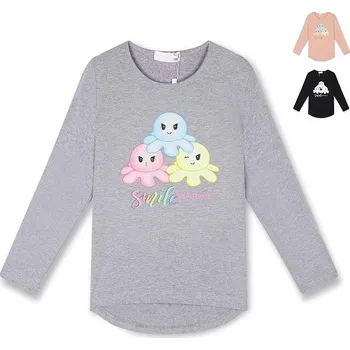 KUGO DÍVČÍ TRIKO "TRIPARTITY" Barva: šedá, Velikost: 146