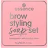 Barva na řasy a obočí Essence Brow Styling Soap Set tuhé mýdlo na obočí 3,4 g