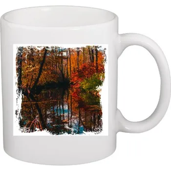 Pánské tričko Hrnek malý bílý s potiskem Řeka