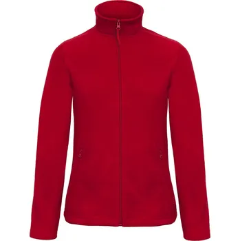 Dámská mikina B&C Dámská bunda micro fleece Velikost: M, Barva: červená