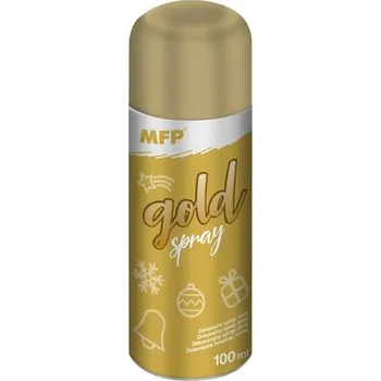 Vánoční dekorace MFP 8885890 dekorační sprej 100 ml zlatý