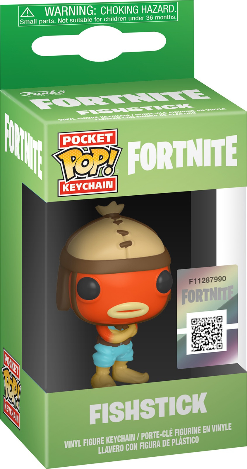 Keychain-FUN44755-FUNKO Fishstick Pocket Pop Fortnite 