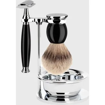 Mühle Sophist Black Silvertip Badger čtyřílná sada na holení