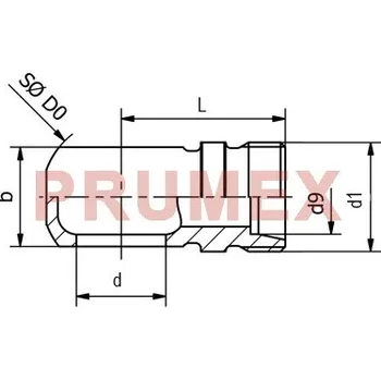 Kabelové oko Oko stav.přípojky pr.14, M16x1,5