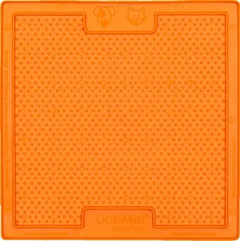Miska pro psa LickiMat Soother lízací podložka oranžová