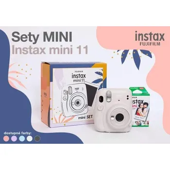 Analogový fotoaparát Fujifilm Instax Mini 11 bílý + 10ks fotek 