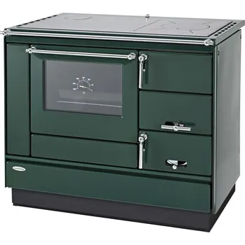 Sporák na tuhá paliva KVS Ekodivize KVS Moravia VSP 9100.7482 - zelený levý chromované doplňky