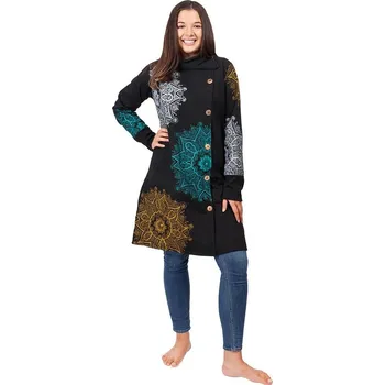 Dámský kabát Kabátek s potiskem Mandala Queen, Sittar.cz XXL