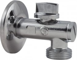 Pračkový kulový kohout rohový s filtrem 1/2" x 3/4" - roháček